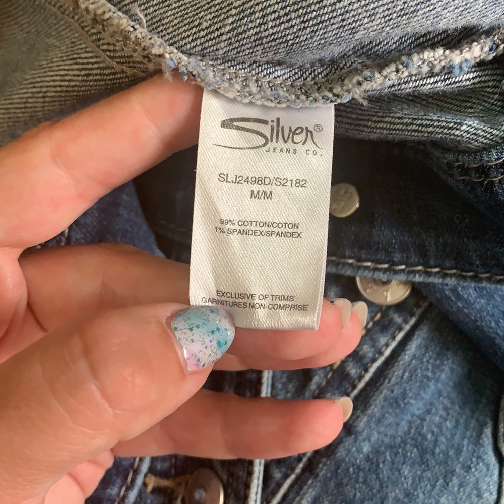 Silver Jean Jacket - Picture 6 of 6
